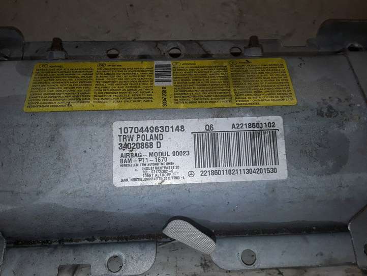 Mercedes-Benz E W212 (2009 - 2016)  A2218601102 Подушка безопастности пассажира