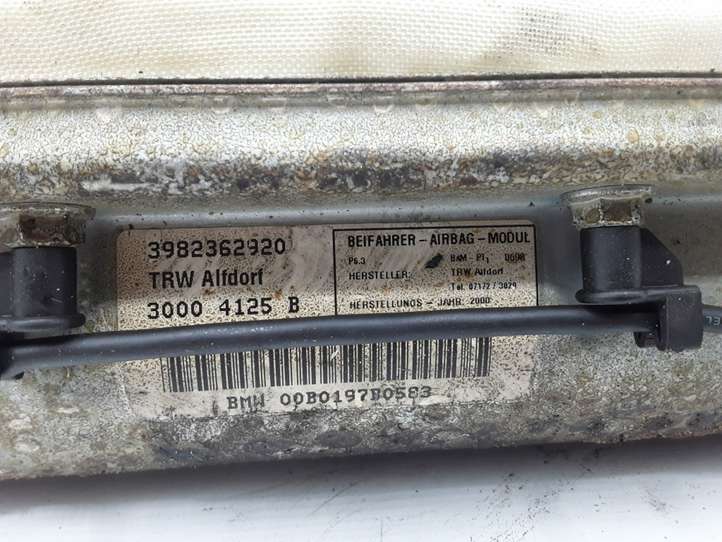 BMW 7 E38 (1993 - 2001)  3982362920 Подушка безопастности пассажира