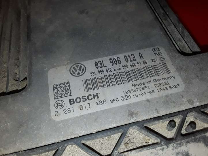 Volkswagen Crafter (2006 - 2016)  03L906012A Блок управления двигателя