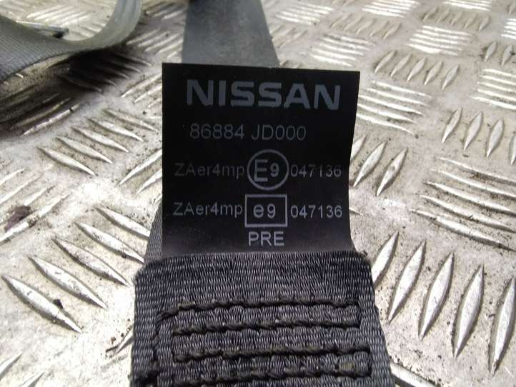 Nissan Qashqai (2006 - 2010)  86884JD000 Передний ремень безопасности
