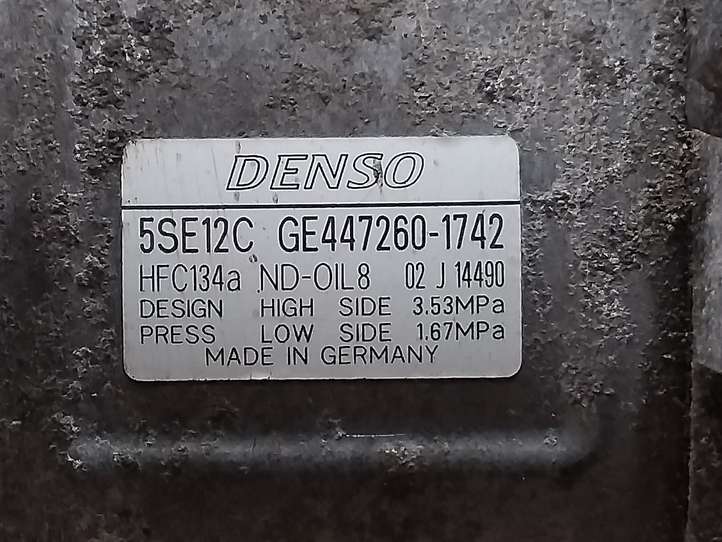 Toyota Avensis T250 (2006 - 2009)  4472601742 Компрессор (насос) кондиционера воздуха