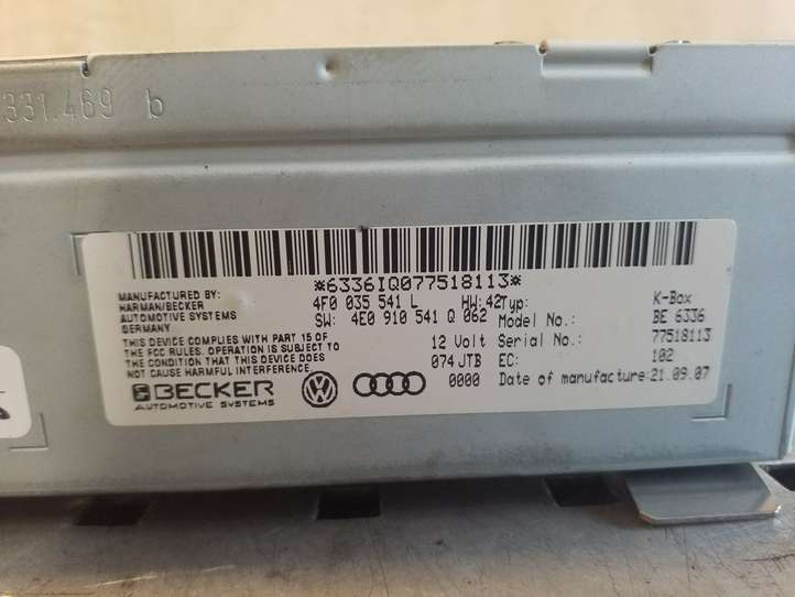 Audi A5 (2007 - 2011)  4F0035541L Радио/ проигрыватель CD/DVD / навигация