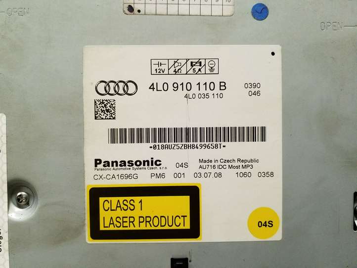 Audi Q7 (2005 - 2009)  4L0910110B CD/DVD чейнджер