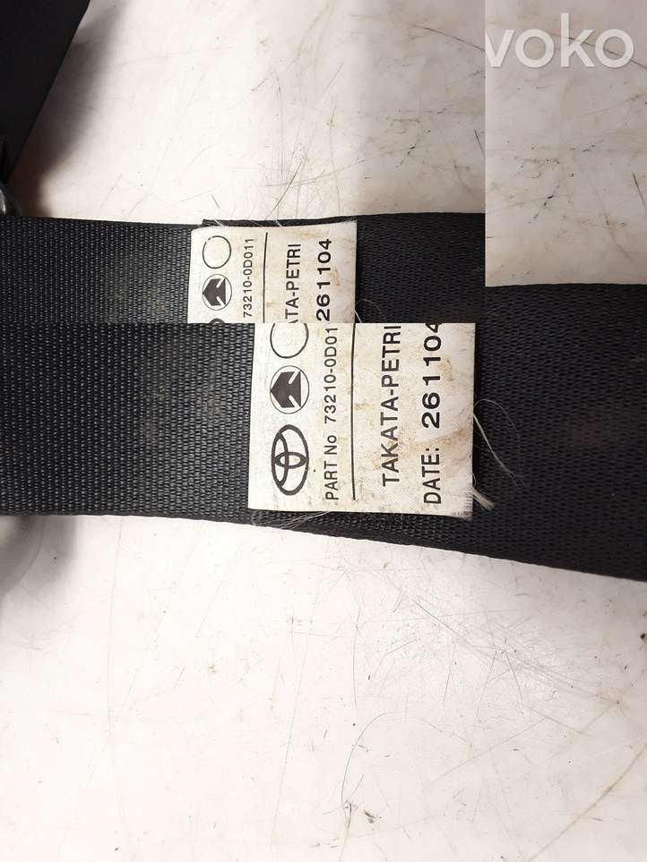 Toyota Yaris (2005 - 2009)  732100D011 Передний ремень безопасности