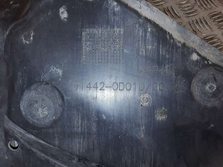 Toyota Yaris (2005 - 2009)  514420D010 Защита дна двигателя