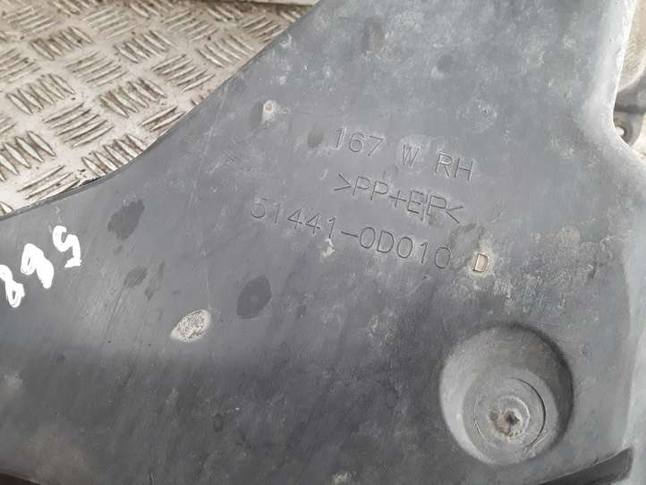 Toyota Yaris (2005 - 2009)  514410D010 Защита дна двигателя