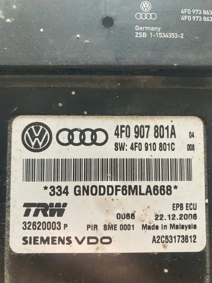 Audi A6 Allroad C6 (2006 - 2008) 4F0907801A Блок управления тормозной системой — фото 3