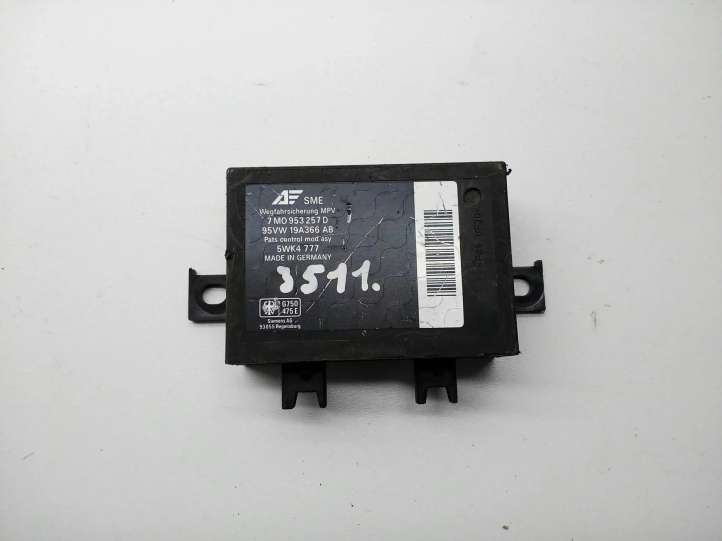 7M0953257D Ford Galaxy Imobilaizerio valdymo blokas