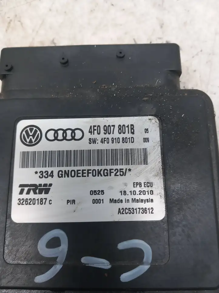 Audi A6 (2008 - 2011)  4F0907801B Модуль управления ручным тормозом