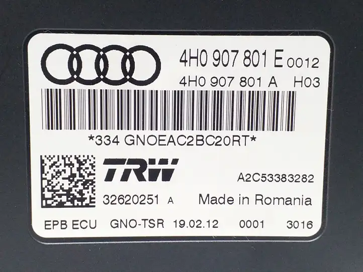 Audi A6 C7 (2011 - 2014) 4H0907801E Блок управления стояночным тормозом — фото 7
