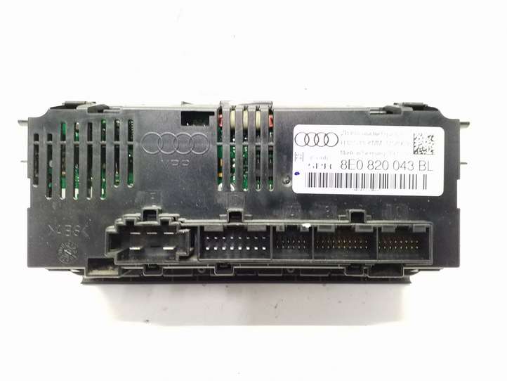 Audi A4 (2004 - 2009)  8E0820043BL Блок управления кондиционера воздуха / климата/ печки (в салоне)