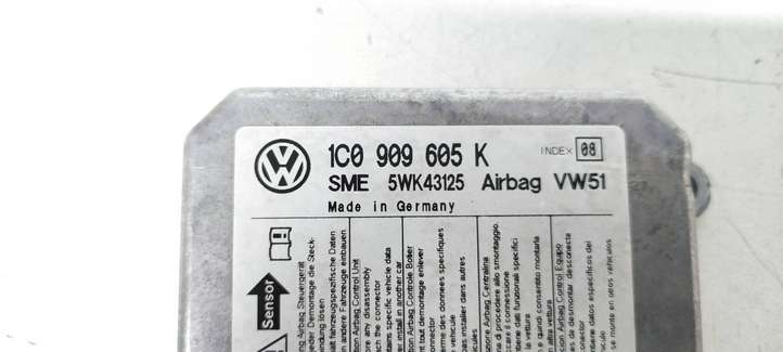 Volkswagen Polo (2001 - 2005)  1C0909605K Блок управления надувных подушек