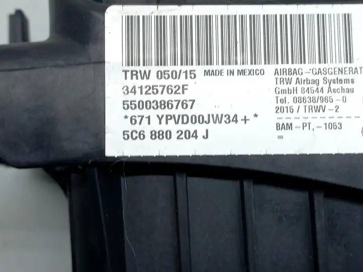 Volkswagen Jetta VI (2011 - 2018) 5C6880204J Подушка безопасности пассажира — фото 2