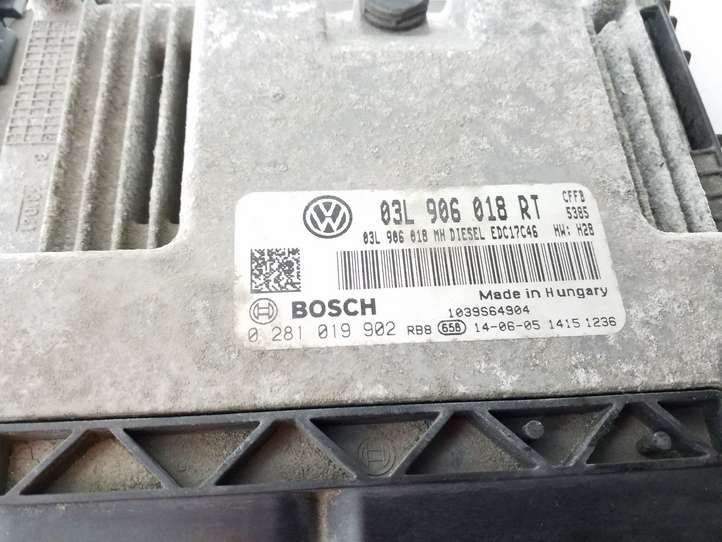 Skoda Superb B6 (3T) (2008 - 2015)  03L906018RT Блок управления двигателя