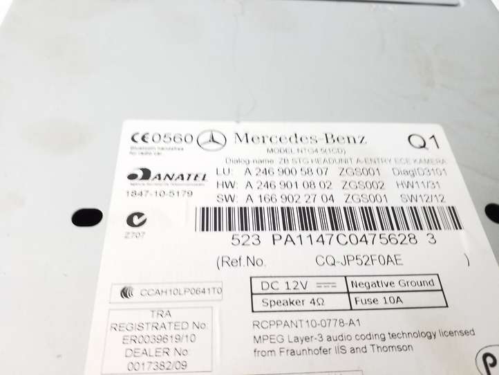 Mercedes-Benz A W176 (2012 - 2018)  A2469005807 Радио/ проигрыватель CD/DVD / навигация