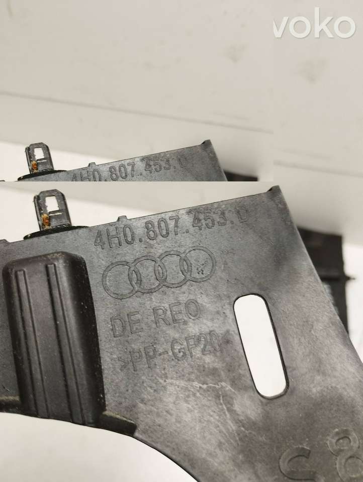 Audi A8 (2013 - 2017)  4H0807453C  Держатель заднего бампера (кронштейн)