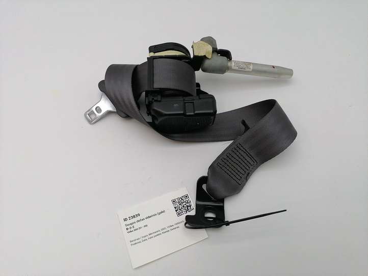 Volvo S60 (2000 - 2004)  570521400L Средний ремень безопасности ()