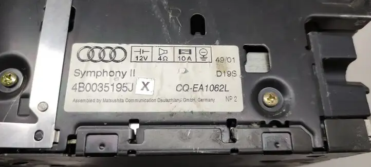 Audi A6 S6 C5 4B (2001 - 2004) 4B0035195J Магнитола / мультимедийная система — фото 2