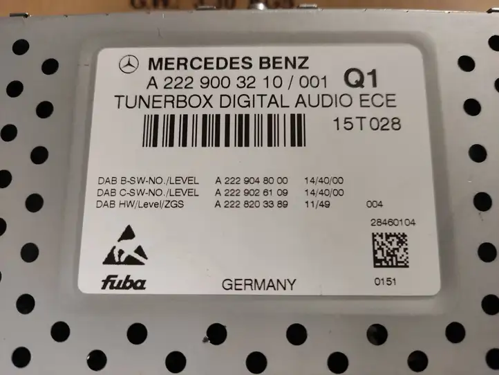 Mercedes-Benz C W205 (2014 - 2021) A2229003210 Усилитель звука — фото 2