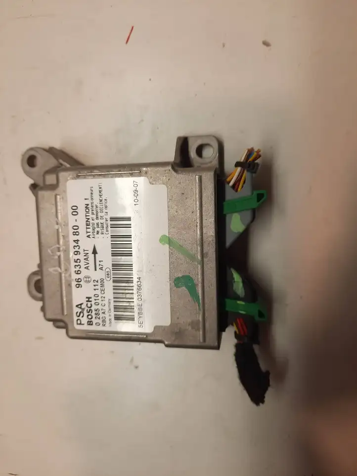 Peugeot 207 CC (2007 - 2014) 9663593480 Блок управления SRS — фото 1