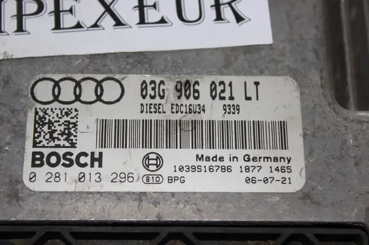 Audi A3/S3 8L (2000 - 2003) 03G906021LT Блок управления двигателем (ЭБУ) — фото 2