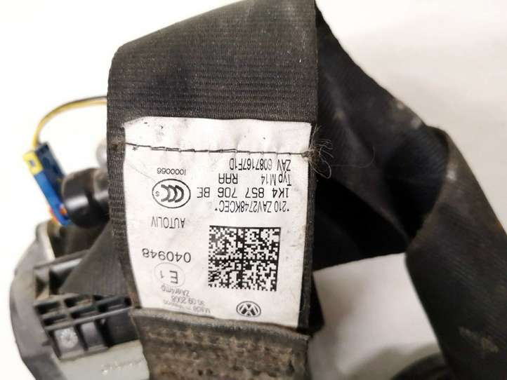 Volkswagen Golf V (2003 - 2009)  1k4857706be Передний ремень безопасности