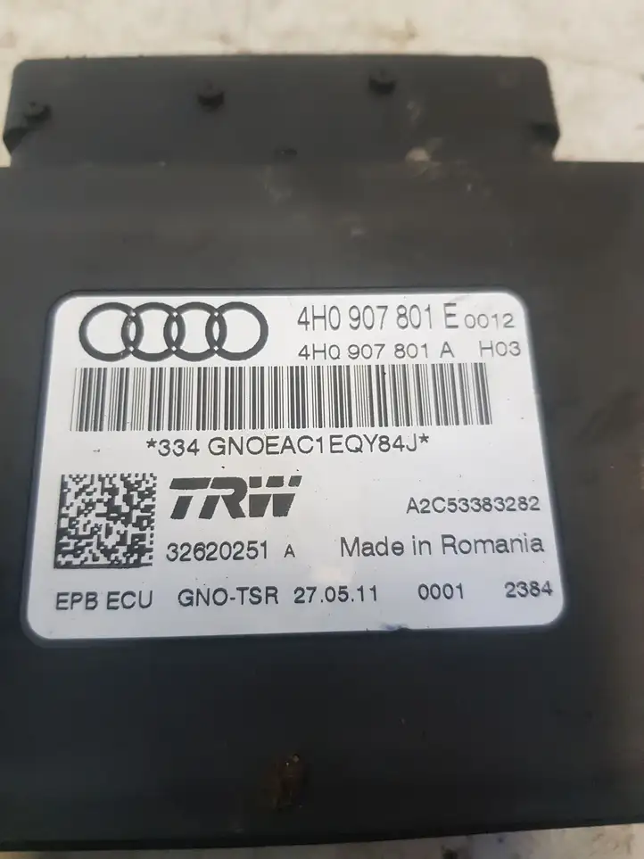 Audi A7 S7 4G (2010 - 2014) 4H0907801E Блок управления стояночным тормозом — фото 1