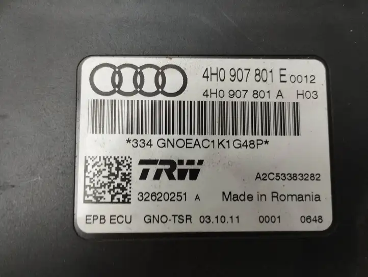 Audi A6 C7 (2011 - 2014) 4H0907801E Блок управления стояночным тормозом — фото 4