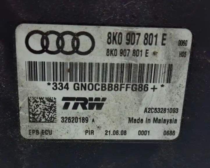 Audi A4 S4 B8 8K (2007 - 2011) 8K0907801E Блок управления стояночным тормозом — фото 6