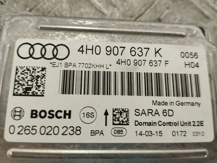 Audi A8 S8 D4 4H (2013 - 2017) 4H0907637K Блок управления ESP — фото 3