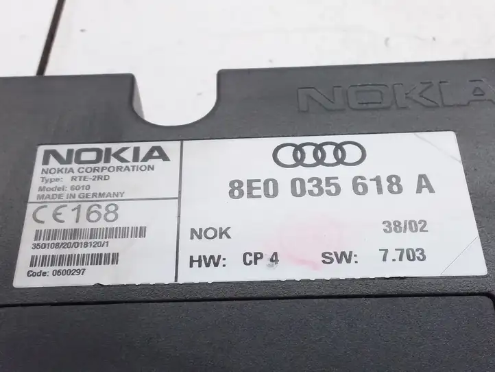 Audi A4 S4 B6 8E 8H (2000 - 2006) 8E0035618A Блок GSM — фото 4