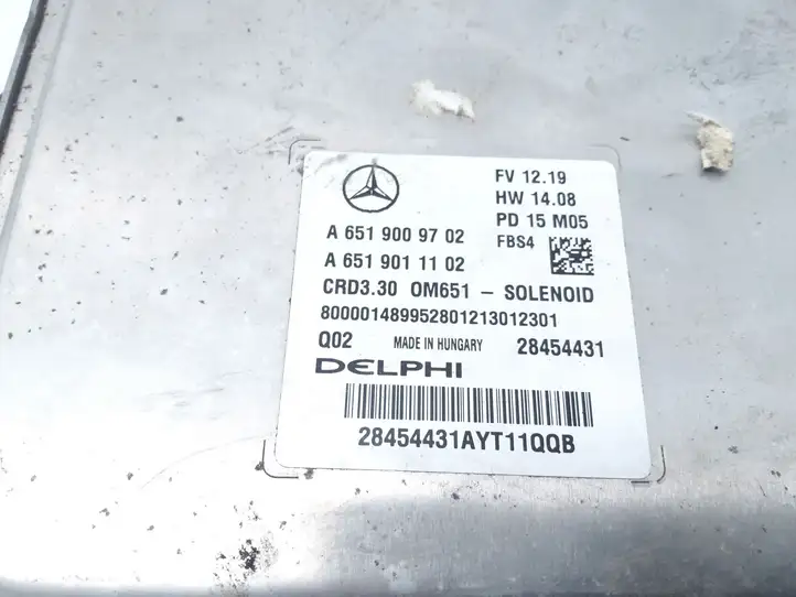 Mercedes-Benz B-class W246 (2014 - 2018) A6519009702 Блок управления двигателем (ECU) — фото 3
