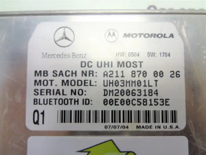 Mercedes-Benz E W211 (2002 - 2009) Блок GSM — фото 2