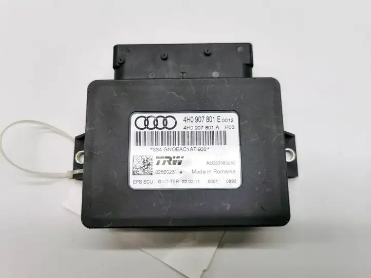 Audi A7 S7 4G (2010 - 2014) 4H0907801E Блок управления стояночным тормозом — фото 1