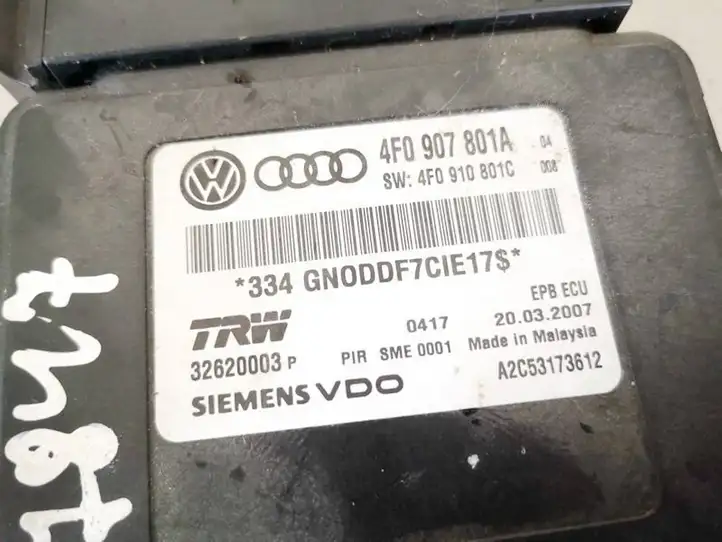 Audi A6 S6 C6 4F (2004 - 2008) 4f0907801a Блок управления тормозной системой — фото 2
