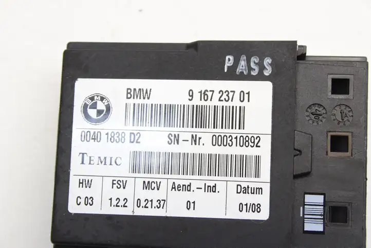 BMW 3 E92 E93 (2005 - 2014) 9167237 Блок управления сиденьем — фото 3