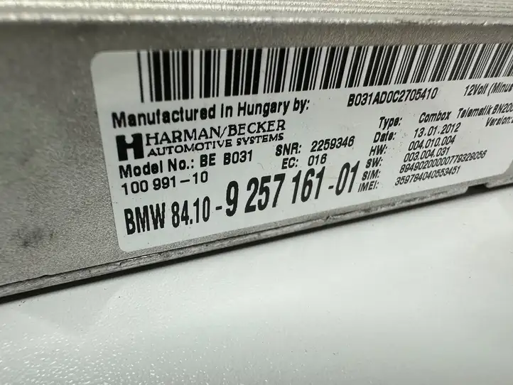 BMW 3 E90 E91 9263948 Магнитола / мультимедийная система — фото 2