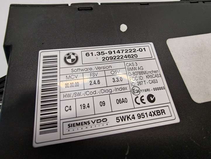 BMW X5 E70 (2006 - 2013)  61359147222 Блок управления иммобилайзера