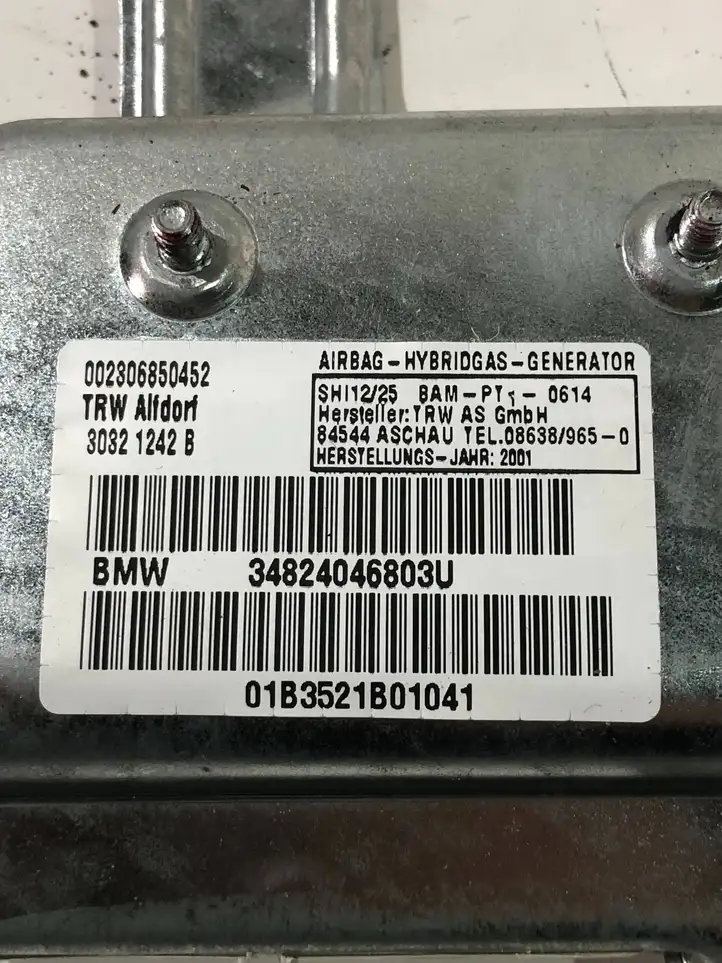 BMW 7 E65 E66 (2001 - 2008) 34824046803U Подушка безопасности двери — фото 2