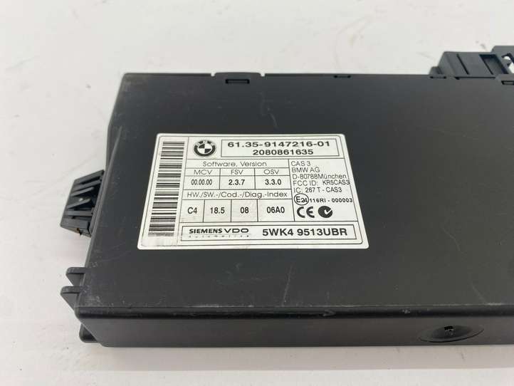 BMW 5 E60 E61 (2004 - 2010)  9147216 Модуль блока управления CAS