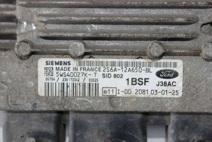 Ford Fiesta (2000 - 2005)  2S6A12A650BL Блок управления двигателя