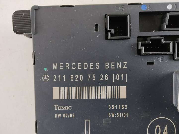 Mercedes-Benz E W211 (2002 - 2009)  2118207526 Блок управления дверью