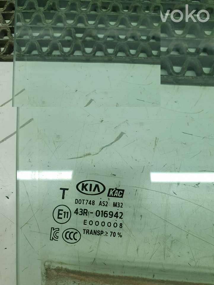 Kia Rio (2015 - 2017)  43R016942 Основное стекло задних дверей