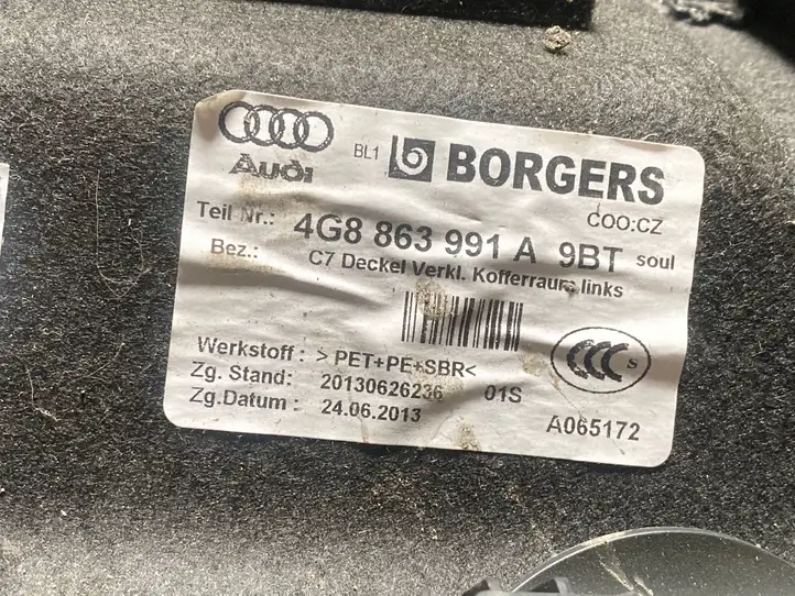 Audi A7 S7 4G (2014 - 2018) 4G8863887C Боковая обшивка багажника — фото 3