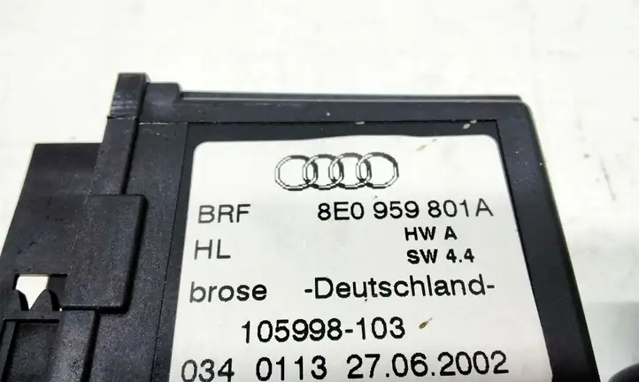 Audi A4 S4 B6 8E 8H (2000 - 2006) 8E0959801A Стеклоподъемник задней двери — фото 2