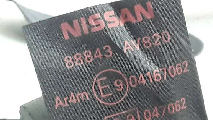 Nissan Primera (2001 - 2008)  88843av820 Средний ремень безопасности ()