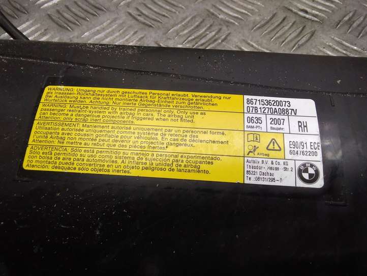 BMW 3 E90 E91 (2005 - 2012)  867153620073 Подушка безопастности сиденья