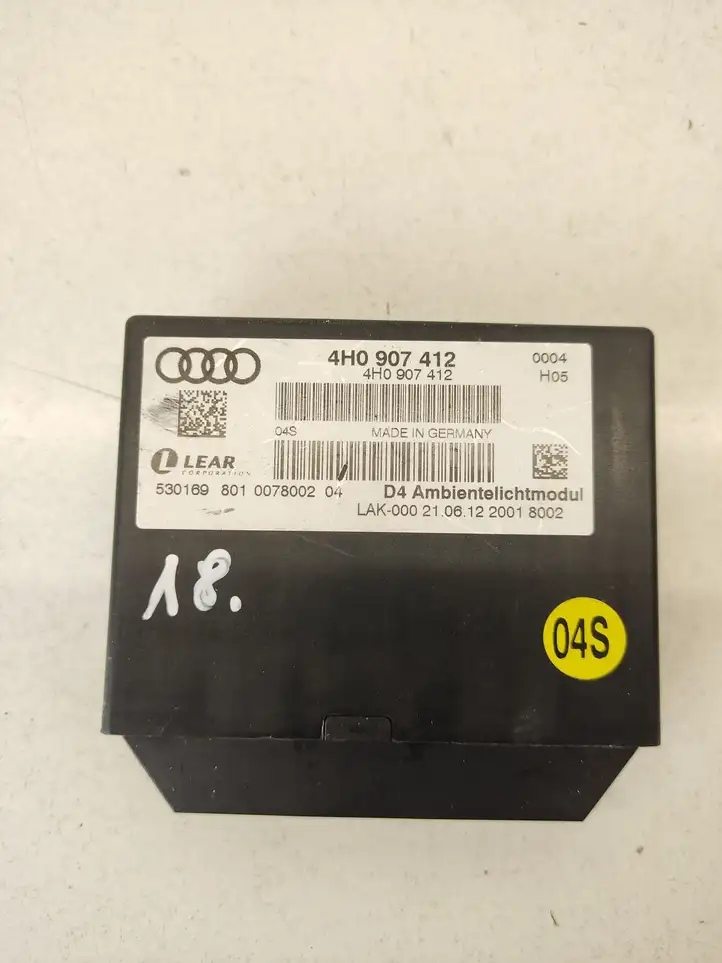 Audi A8 S8 D4 4H (2010 - 2014) 4H0907412 Блок управления парктрониками — фото 1