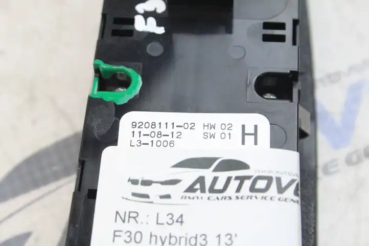 BMW 3 F30 F35 F31 (2012 - 2018) 9208111 Блок кнопок стеклоподъемников — фото 2