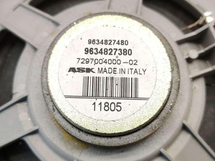 Citroen C4 (2004 - 2008)  9634827380 Громкоговоритель (громкоговорители) в задних дверях